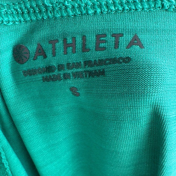 ATHLETA Teal Long Sleeve Athletic Top Full Zip Up - Picture 10 of 10